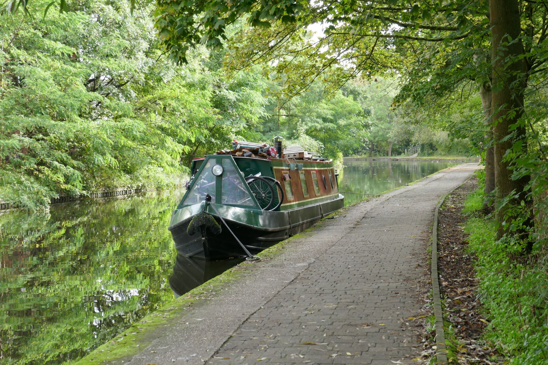 The Nottingham Canal can be quiet in places